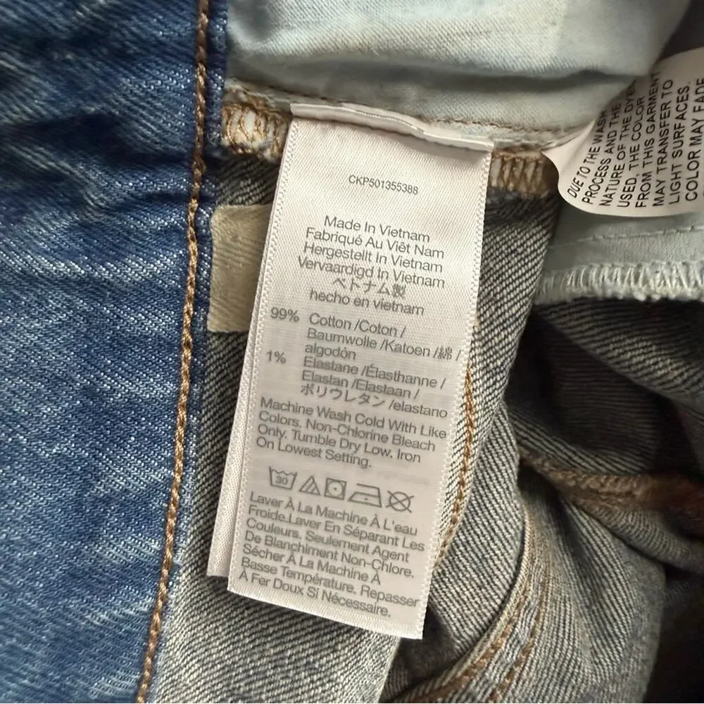 Madewell The Tall Longline Straight Jean Size 33T